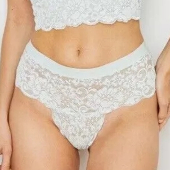 We Are Hah Free People Spin Me Panty In Something Blue Sz Med NWT - Picture 1 of 3